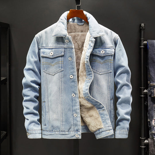 Denim Jacket Men Gown Trend Denim Jacket Men's Top Clothes Casual Jacket