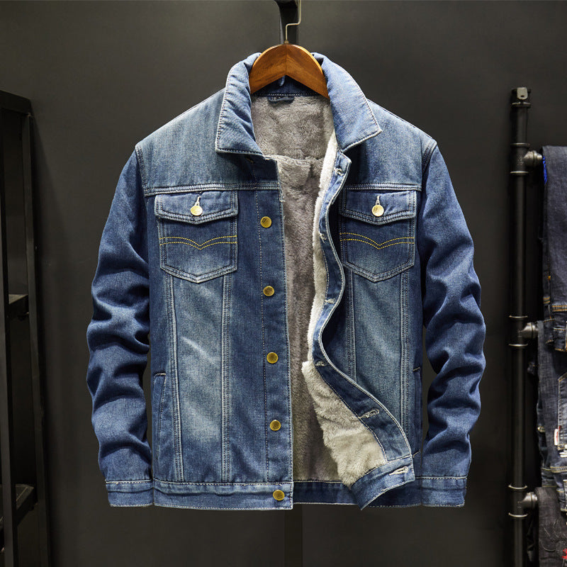 Denim Jacket Men Gown Trend Denim Jacket Men's Top Clothes Casual Jacket