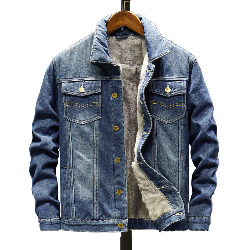 Denim Jacket Men Gown Trend Denim Jacket Men's Top Clothes Casual Jacket