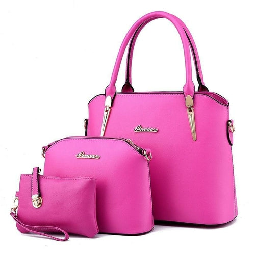 Casual Fashion Three-Piece Handbag For Women