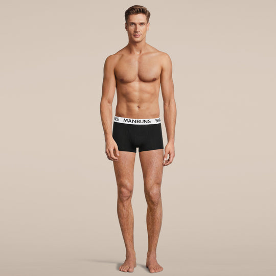 Men's Classic Black Boxer Trunk Underwear