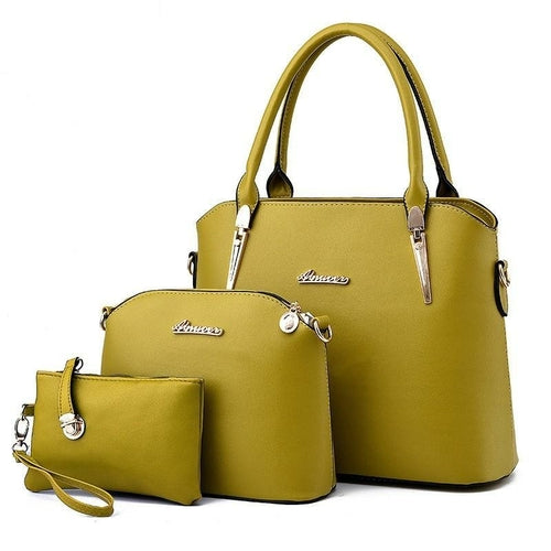 Casual Fashion Three-Piece Handbag For Women