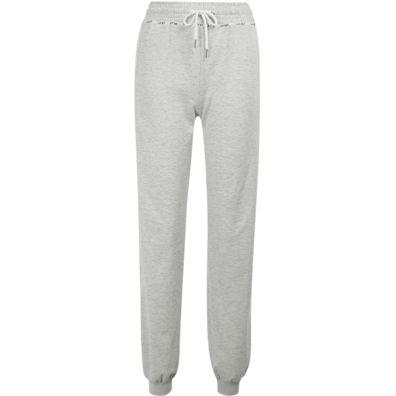 Women Elastic Webbing Printed Sports Pant