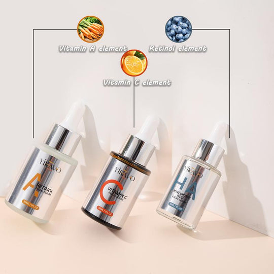 【Natural Ingredients】Yikavo FACIAL ESSENCE NOURISHING SKINCARE SET Natural Moisturizing Skin Care Improves Wrinkles, Moisturizes and Enhances the Skin'S Ability to Retain Moisture for Long-Lasting Hydration Skin Is Revitalized Home in the Bedroom