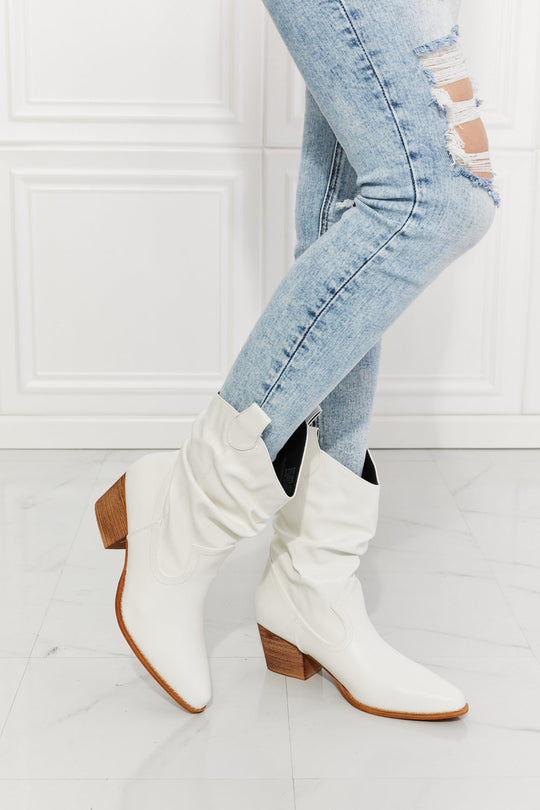 Women White Cowboy Boots