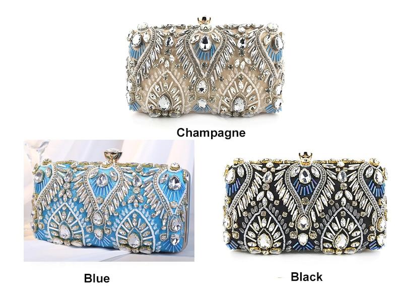 Clutch handbag Luxury Diamond Rhinestone Clutch Bags Exquisite Female